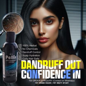 Pellix Anti-Dandruff Scalp Lotion | Herbal Dandruff Treatment | 100ml