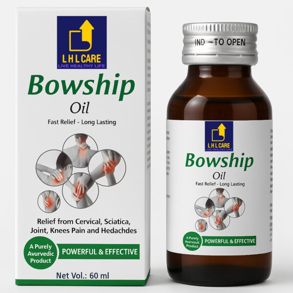 Bowship Oil 60ml – Ayurvedic Pain Relief for Joints, Back, Neck & Knees